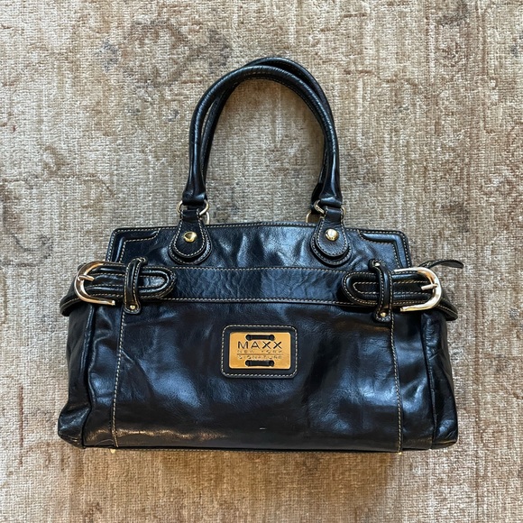 Maxx New York Handbags - Vintage All Leather Bag.  Totally 80s.